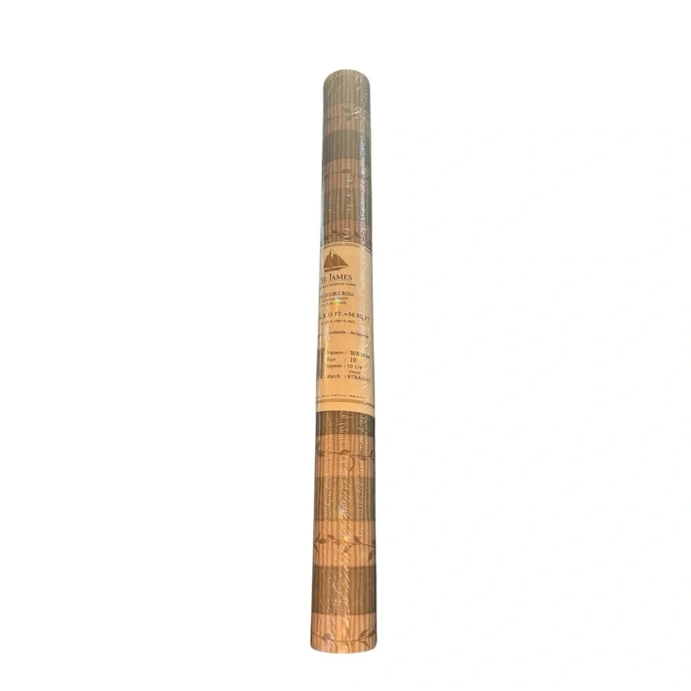 St James 1 Double Roll Pre-Pasted Scrubable Wallpaper Pattern #WR584 Run 10